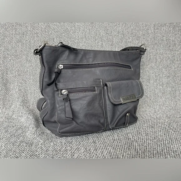 Rosetti Gray Crossbody Bag with Adjustable Strap - Picture 16 of 16
